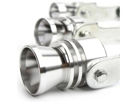 Fluier auto pentru toba, montare pe teava de esapament, marime S, otel, argintiu [4]