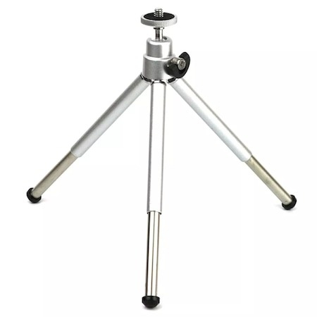 Mini trepiezi - Mini trepied pentru camere video sport, inaltime ajustabila, 15-23cm, Gri