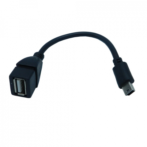 Cablu adaptor OTG, USB mama - mini USB tata, 20 cm [1]