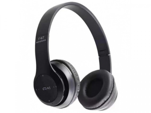 Casti si Boxe - Casti audio, wireless, Bluetooth, lumini LED, radio FM, MP3, negru