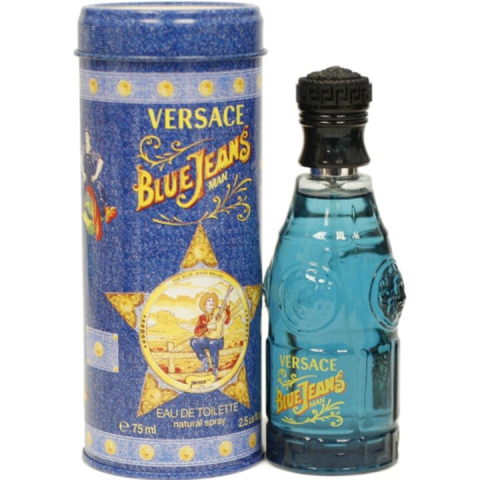 Apa de toaleta pentru barbati, Versace Blue Jeans, 75 ml [4]