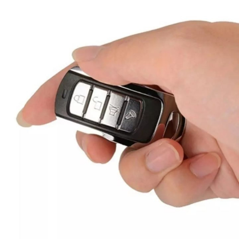 Telecomanda universala cu auto-invatare, cod fix 433,92 MHz, 4 canale, metal/ABS, design compact, 60 x 30 x 14 mm, negru [7]