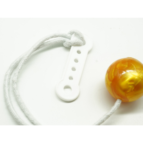Set 2 bile clackers, jucarie interactiva, plastic, antistres, pentru copii, 4 cm, galben [4]