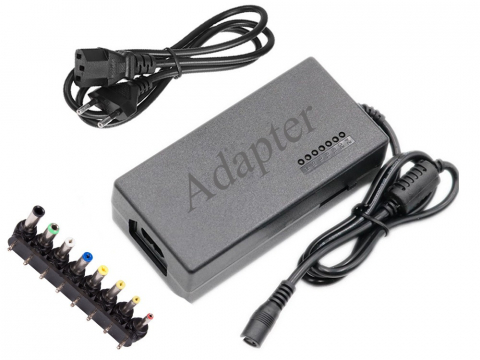Diverse - Incarcator universal pentru laptop, 12V-24V, 96W, 8 mufe, negru