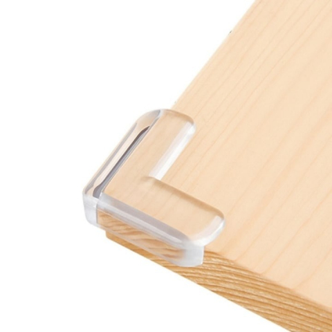 Set 4 protectii pentru colturi mobila, silicon, transparent, pentru siguranta copiilor [5]
