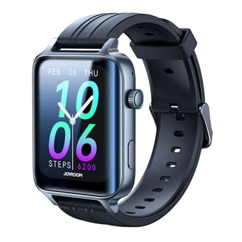 Accesorii fitness - Ceas smartwatch, ecran 1.85", Joyroom, rezistenta la apa IP68, monitorizare parametrii vitali, baterie 300 mAh, negru
