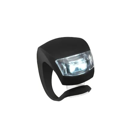 Faruri LED - Lampa silicon pentru bicicleta,lumina alba,3 moduri de luminare,impermeabile - Negru​​​​​​​