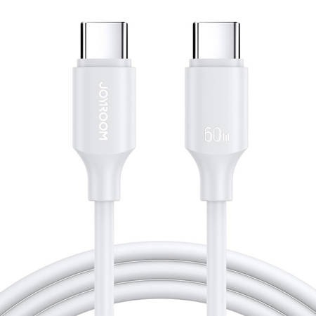 Cabluri USB - Cablu de incarcare si transfer date, USB tip C la USB tip C, 60W, lungime 1 m, alb