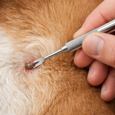 Unealta pentru indepartarea sigura a capuselor, metal, 12 cm, ideala pentru oameni si animale, argintiu [3]