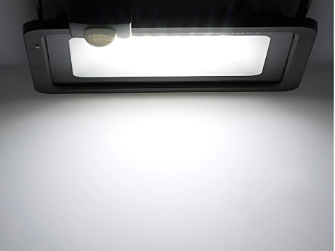 Proiector LED, 20 W, iluminare exterior, cu senzor de miscare, 24 LED-uri, rezistent la intemperii, protectie IP66, 9.5 x 12 x 2.5 cm [12]