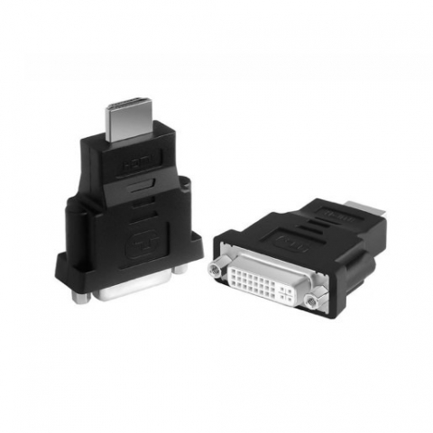 Accesorii PC / Tablete - Adaptor universal HDMI tata - DVI mama, 24+5, negru/argintiu