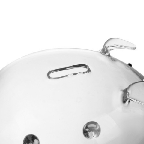 Pusculita din sticla, in forma de porcusor, 12.5 x 18.5 x 12 cm, transparent [3]