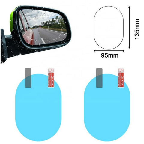 Set 2 folii pentru oglinzi auto, anticondens, 95 x 135 mm, universale [9]