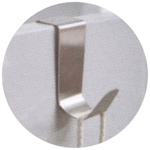 Set 10 cuiere pentru usa, inox, 9 cm, argintiu [7]