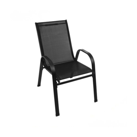 Set mobilier gradina, masa rotunda si 2 scaune, metal/sticla, pentru balcon, terasa, exterior, negru [19]