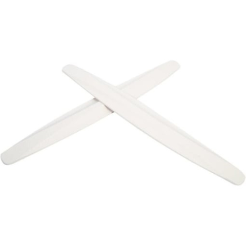 Set 2 benzi pentru protectie bara auto, cu adeziv, plastic si cauciuc, model universal, anti-zgarieturi, 40.5 x 5.2 x 6 mm, alb [1]