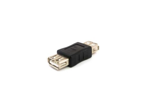 Diverse - Adaptor USB mama-mama, conector dublu, prelungire cabluri, negru