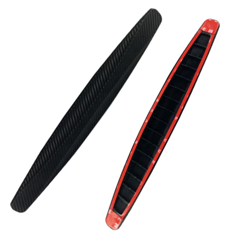 ARTICOLE AUTO - Set 2 benzi pentru protectie bara auto, cauciuc/plastic, impotriva zgarieturilor, autoadezive, universale, 40 x 5.2 cm, negru