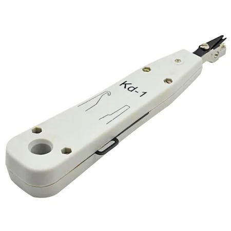 Instrumente LAN - Cleste sertizat,cabluri retea LAN RJ45, Krone Punch Down cu gheara de extractie