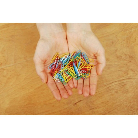 Set agrafe de birou metalice multicolor, 70 bucati, pentru documente, scoala, birou si proiecte DIY [8]