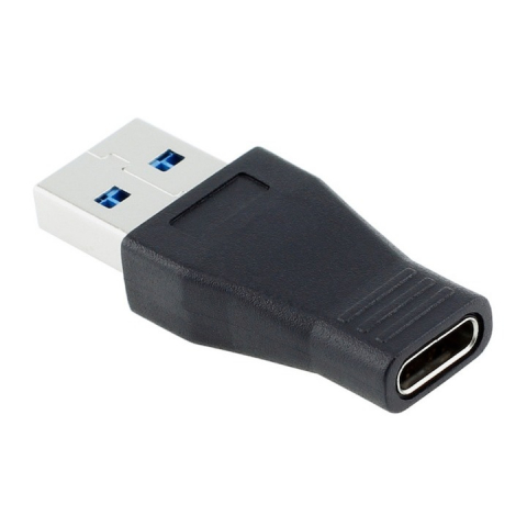 Accesorii PC / Tablete - Adaptor USB tata la tip C mama, pentru telefon, laptop, negru