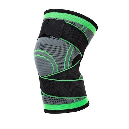 Ciclism - Genunchiera elastica ajustabila cu bretele elastice, bandaj pentru genunchi