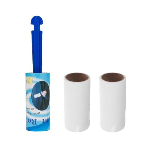 Set rola pentru curatat scame + 2 rezerve, 10 x 4.3 cm, alb/albastru [0]