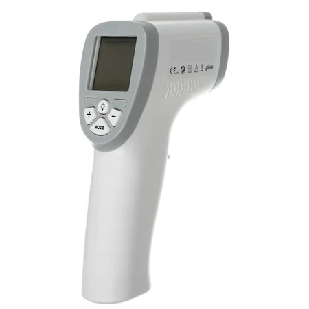 Termometre - Termometru non-contact cu infrarosu,interval masurare 0 +100 grade Celsius - Alb