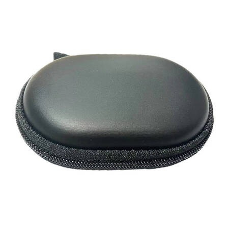 Casti si Boxe - Husa de protectie pentru casti, universala, cu fermoar, negru