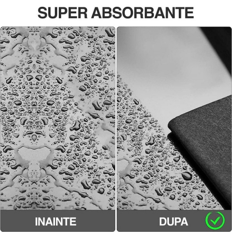 Set 10 lavete, multifunctionale, microfibra, pentru sticla, baie, bucatarie, gri, 30 x 30 cm [5]