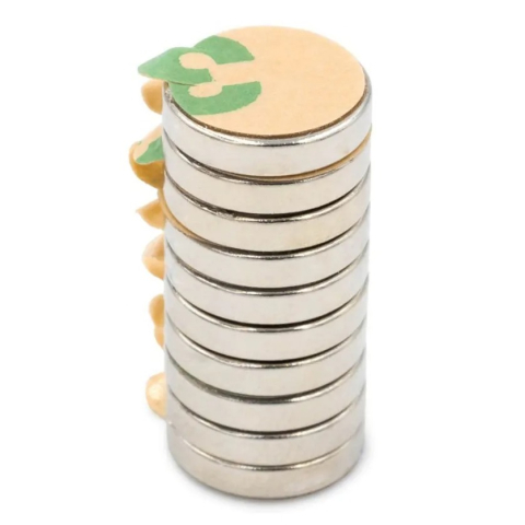 Set 50 magneti neodim, autoadezivi, rotunzi, universali, diverse activitati, 10x2 mm [5]