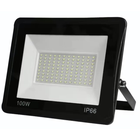 Proiector LED impermeabil 100W, 6000K, exterior, IP66, 220V, iluminare puternica pentru curti si spatii industriale [3]