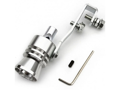 ARTICOLE AUTO - Fluier auto pentru toba, montare pe teava de esapament, marime S, otel, argintiu