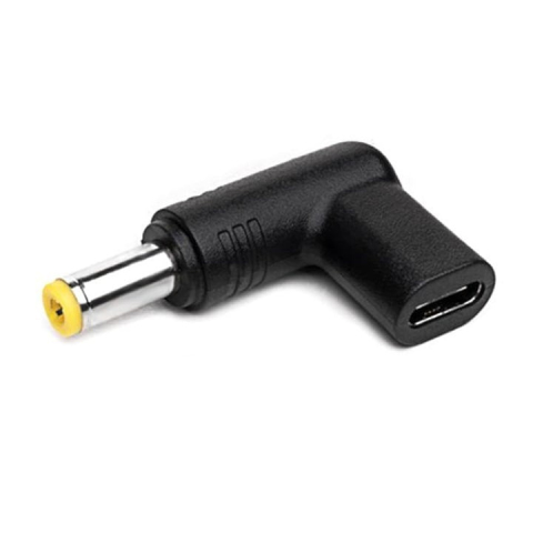 Adaptor pentru alimentare laptop, tip C la DC 5.5 x 2.1, 12 V, negru [1]