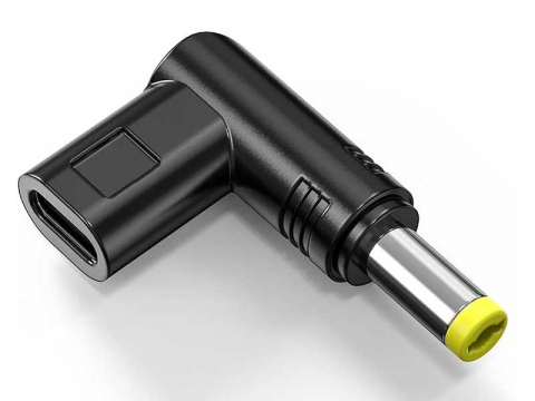 Diverse - Adaptor pentru alimentare laptop, tip C la DC 5.5 x 2.5, 12 V, negru