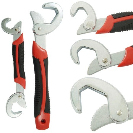 Set 2 chei universale, reglabile 9-32 mm,3 capete - Rosu/Negru [1]