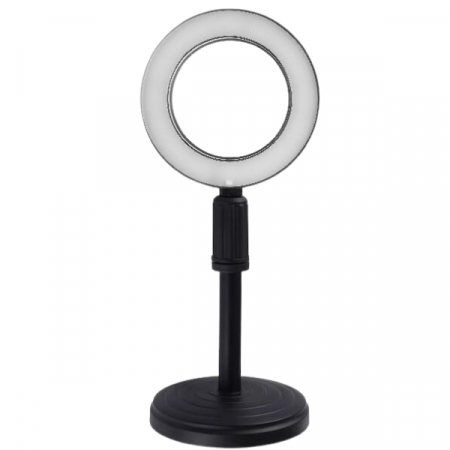 Ring Light - Lampa circulara LED 16 cm diametru, suport universal cu talpa si filet 1/4 inclus