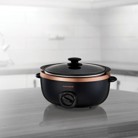 Slowcooker Morphy Richards Rose& Gold Collection 461016 ,6.5L, Negru [1]