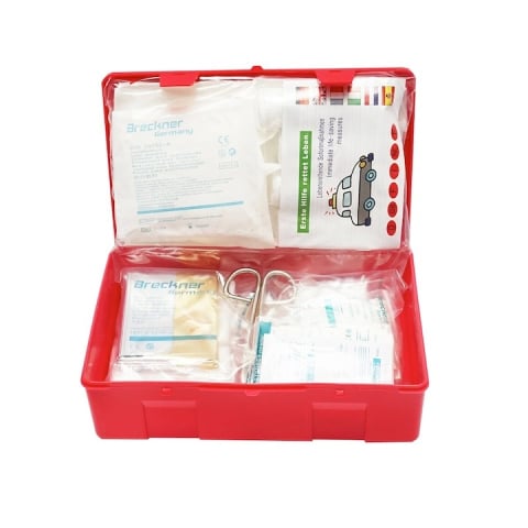 Trusa sanitara auto, prim ajutor, bandaje, foarfeca, plasturi, manusi [1]