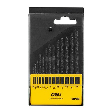 Unelte & Scule Garaj - Set 13 burghie, 1.5-6.5 mm, otel, negru