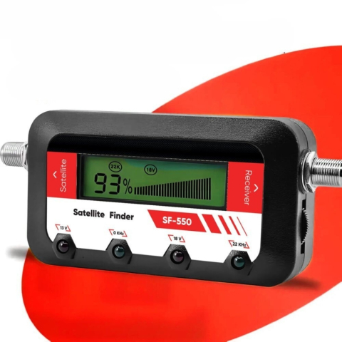 Detector digital pentru semnal satelit, 950-2150 MHz, ecran LCD, semnal sonor, reglare antena, microprocesor integrat, negru [2]