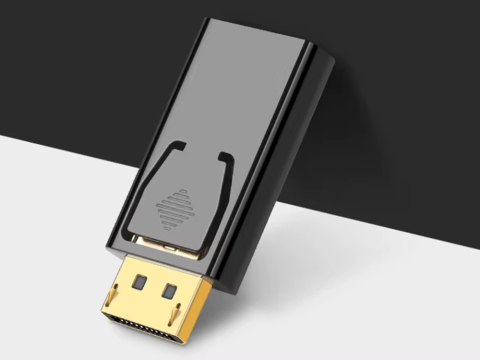 Adaptor DisplayPort tata la HDMI mama 4K Ultra HD, Plug & Play, compatibil PC, laptop, monitor, proiector, 4 cm, negru [4]
