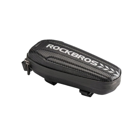 Ciclism - Geanta pentru bicicleta 1.1l, impermeabila, 22 x 9.6 x 7.6 cm, negru