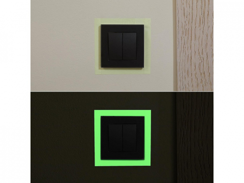 Banda adeziva, fosforescenta, 5 m x 3 cm, multifunctionala, verde [9]