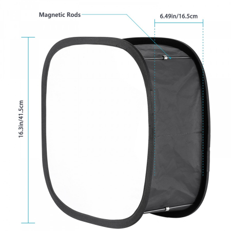 Softbox difuzor de lumina LED,atasare pe panouri LED,dimensiune 41x17,5 cm [2]