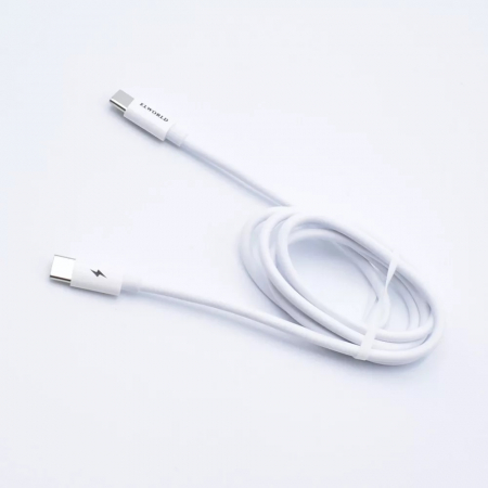 Cablu date si incarcare rapida,18W USB C-USB C - Alb [2]