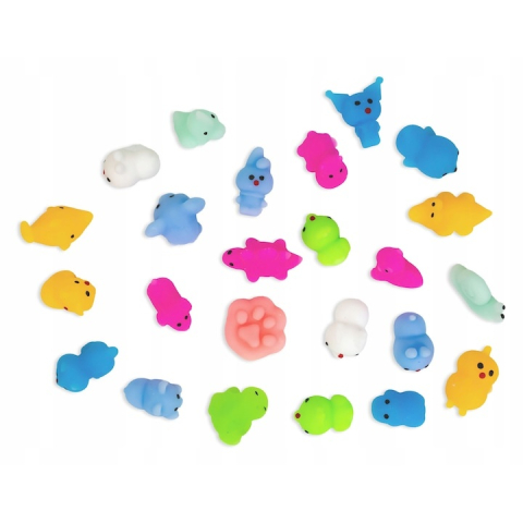 Set 50 jucarii antistres squishy, diverse modele si culori, senzoriale pentru copii, material moale si elastic, multicolor [11]