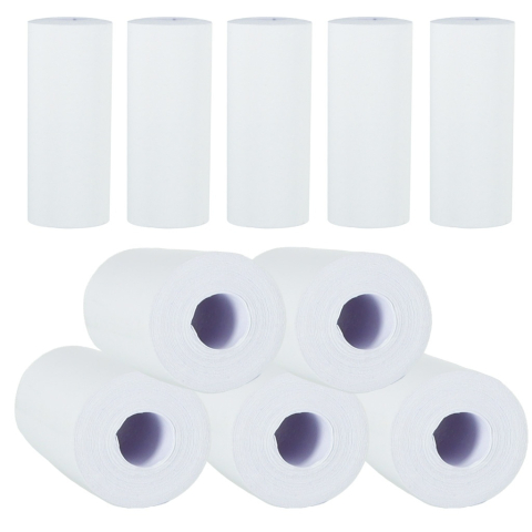 Set 5 role hartie pentru mini imprimanta termica, portabila, printare rapida, pentru etichete, liste, 2.5 x 5.6 cm, alb [2]