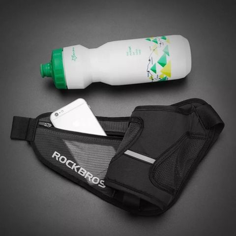 Borseta sport, pentru ciclism, alergat, drumetii, 24,5 x 20 x 30 cm, negru [6]