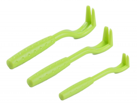 CASA & GRADINA - Set 3 dispozitive pentru indepartarea capuselor, din plastic, marimi diferite, verde